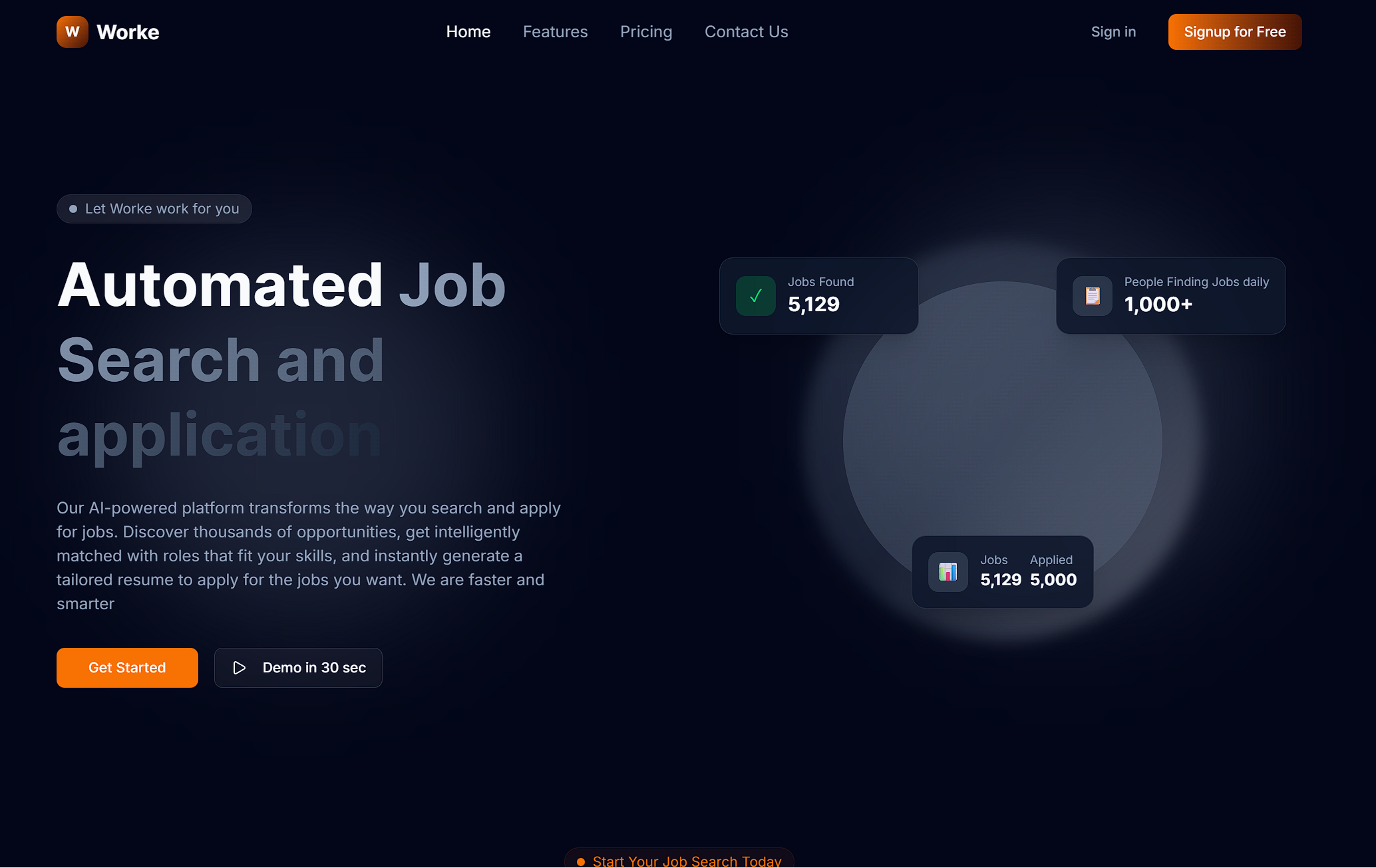 WorkeAfrica Frontend Preview